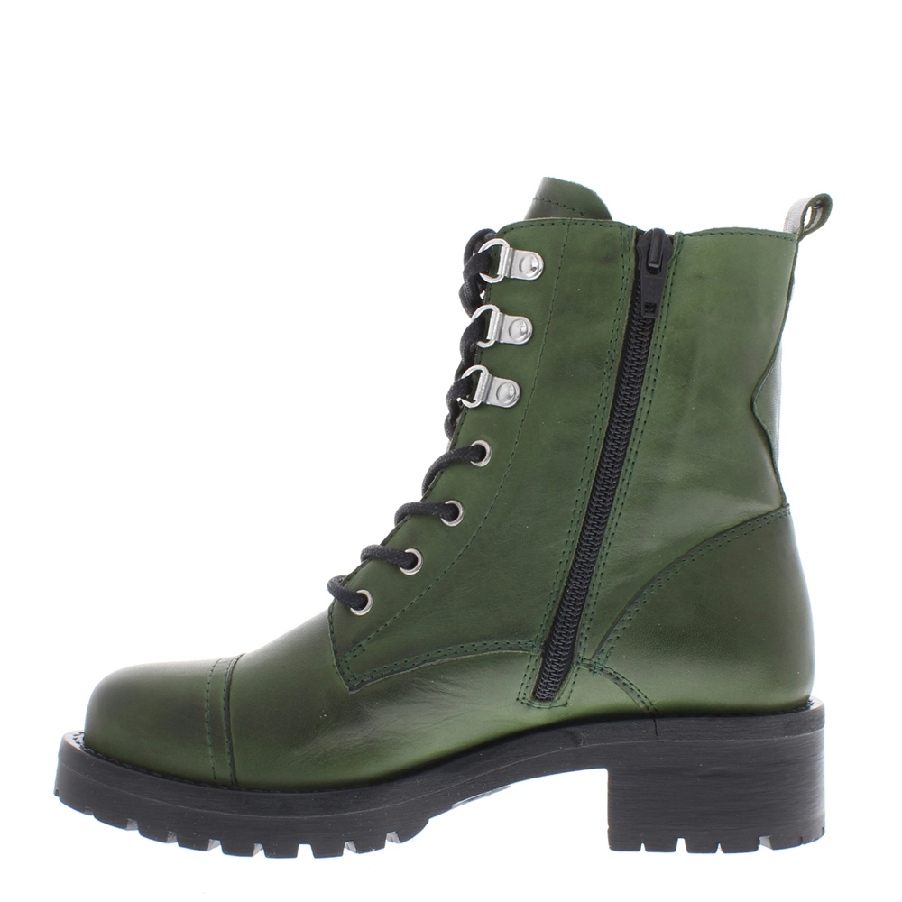 Green lace outlet up boots